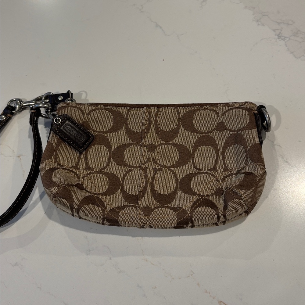 Vintage Y2K Coach Signature Wristlet